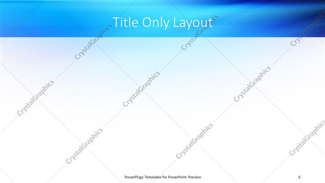 Title Only presentation slide layout