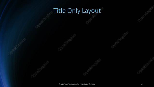 Title Only presentation slide layout
