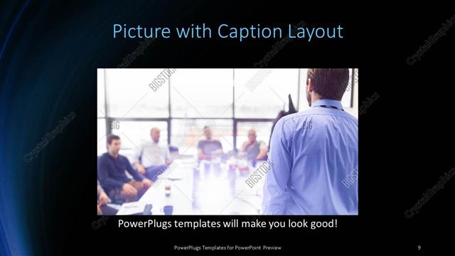 Picture with Caption presentation slide layout