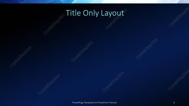 Title Only presentation slide layout