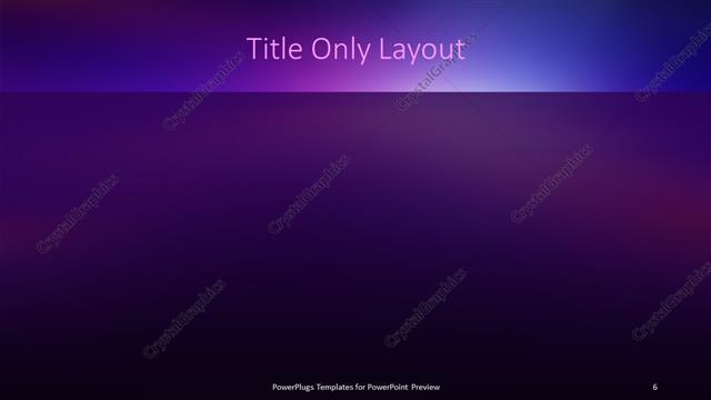 Title Only presentation slide layout