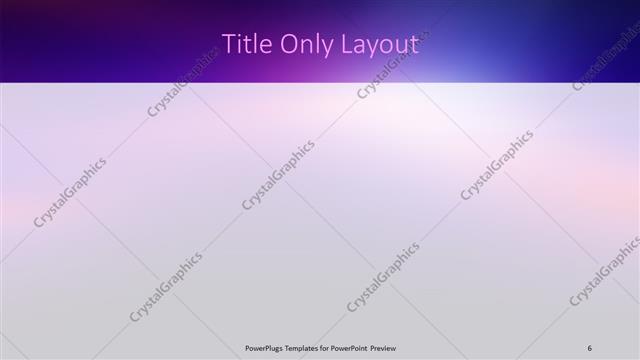 Title Only presentation slide layout