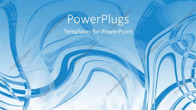  Presentation with shapes - Abstract blue shapes suggesting water or smoke