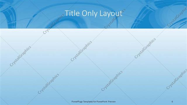 Title Only presentation slide layout