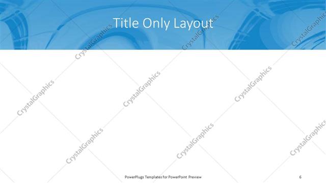Title Only presentation slide layout