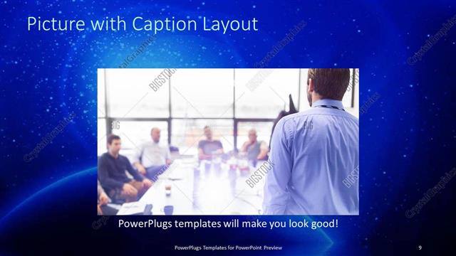 Picture with Caption presentation slide layout