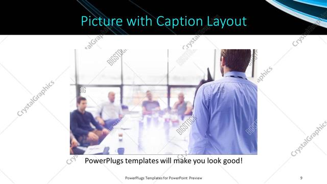 Picture with Caption presentation slide layout