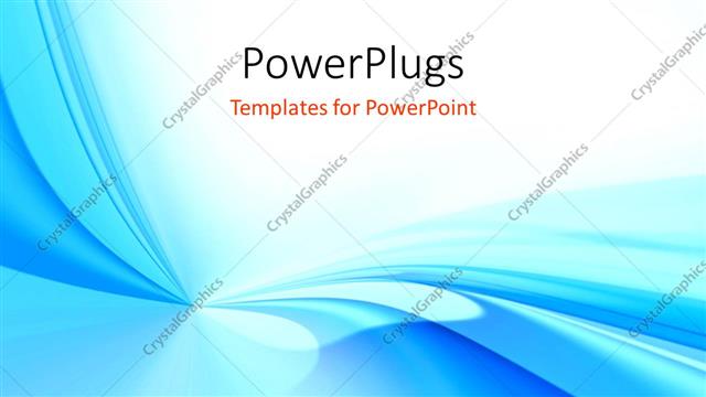  Presentation with teal - Abstract blue and teal waves radiating from a point on white background