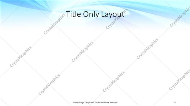 Title Only presentation slide layout