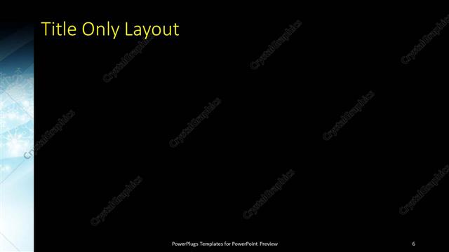 Title Only presentation slide layout