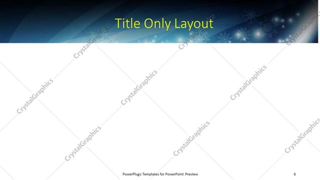 Title Only presentation slide layout