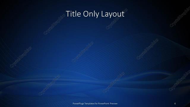 Title Only presentation slide layout