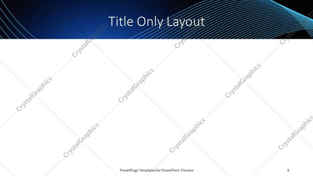 Title Only presentation slide layout