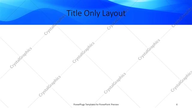 Title Only presentation slide layout