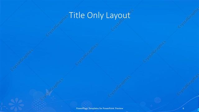 Title Only presentation slide layout