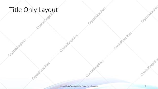 Title Only presentation slide layout