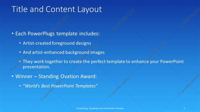 Title and Content presentation slide layout