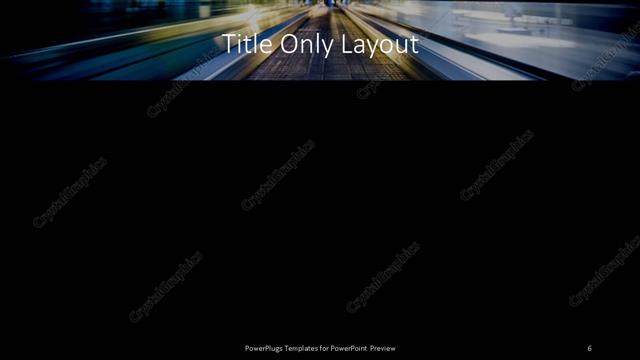 Title Only presentation slide layout