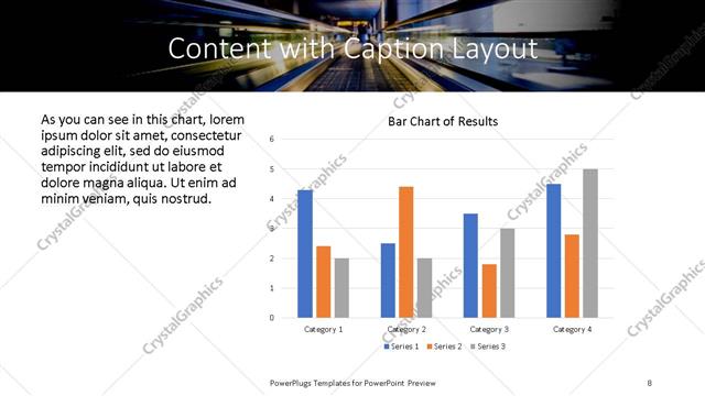 Content with Caption presentation slide layout