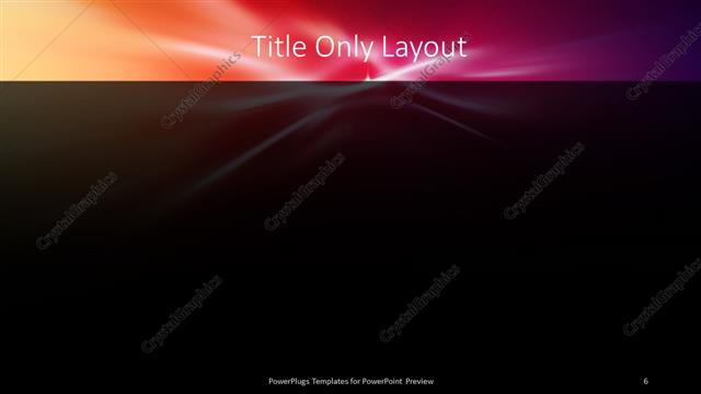 Title Only presentation slide layout