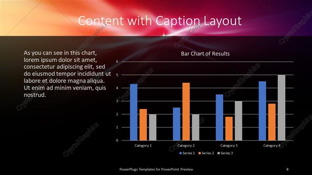 Content with Caption presentation slide layout