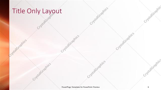 Title Only presentation slide layout