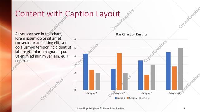 Content with Caption presentation slide layout