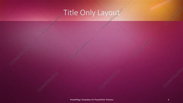 Title Only presentation slide layout
