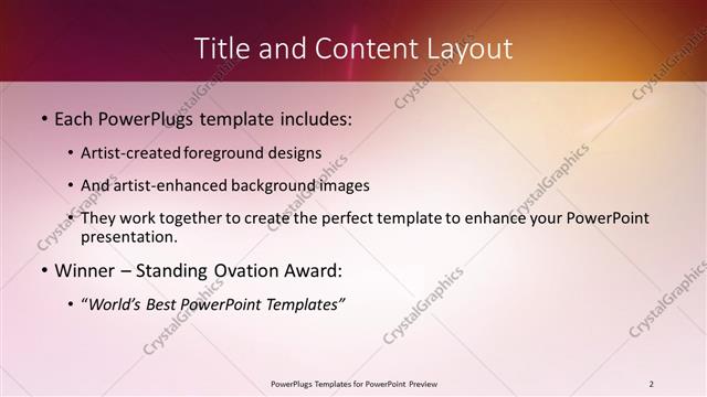 Title and Content presentation slide layout