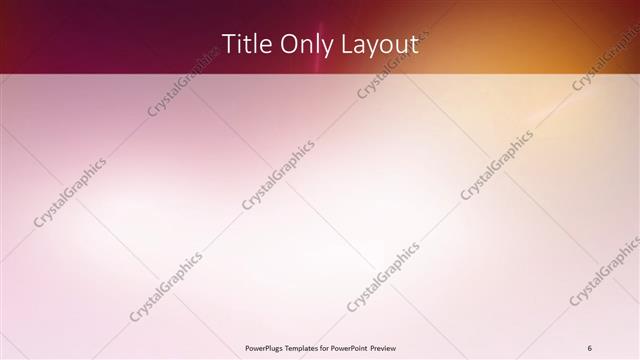 Title Only presentation slide layout
