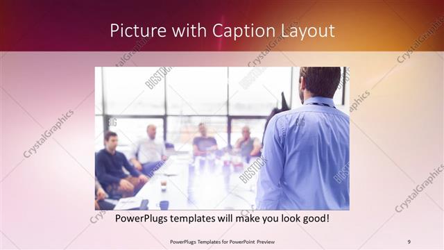 Picture with Caption presentation slide layout