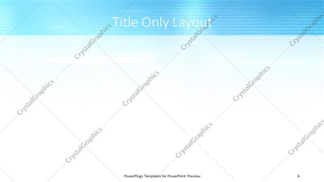 Title Only presentation slide layout
