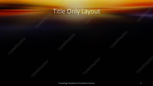 Title Only presentation slide layout