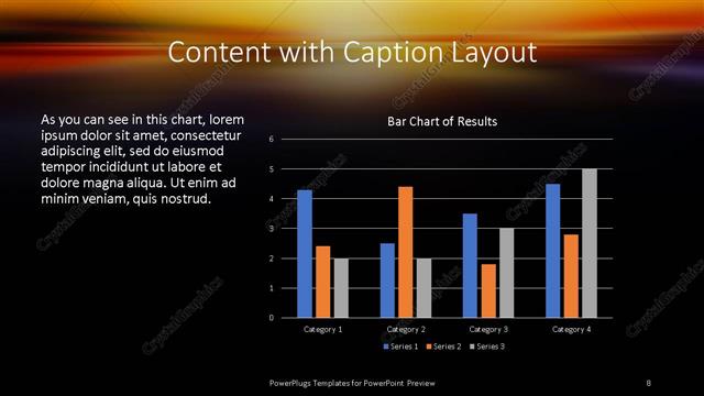 Content with Caption presentation slide layout