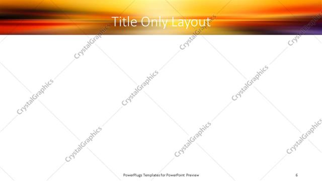 Title Only presentation slide layout