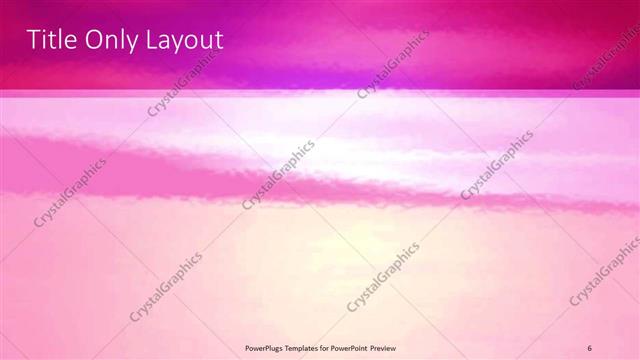 Title Only presentation slide layout