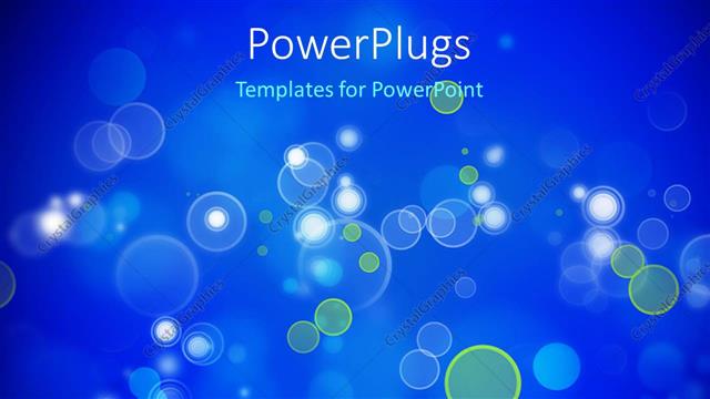  Presentation with effect - Abstract bokeh effect with blue color