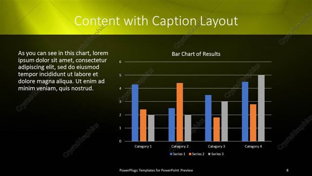 Content with Caption presentation slide layout