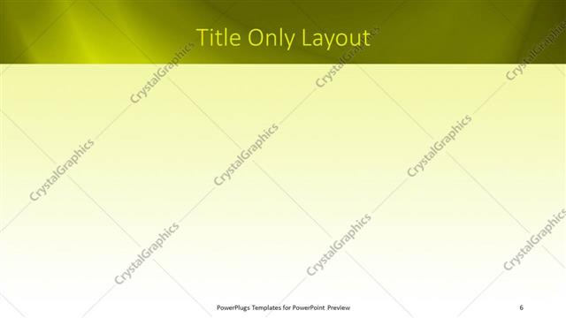 Title Only presentation slide layout