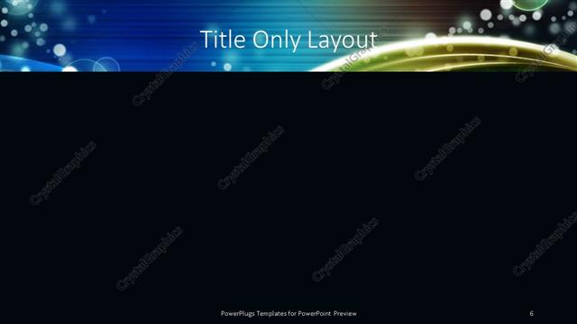 Title Only presentation slide layout