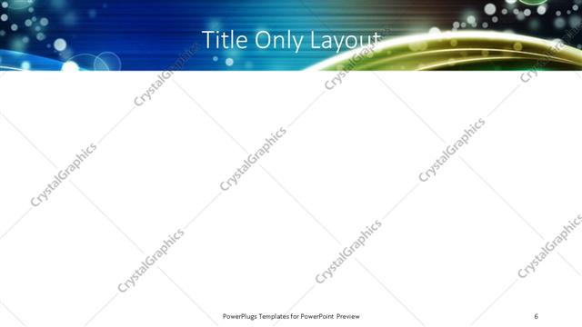 Title Only presentation slide layout