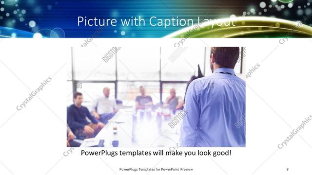Picture with Caption presentation slide layout