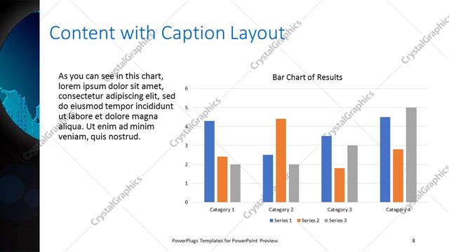 Content with Caption presentation slide layout