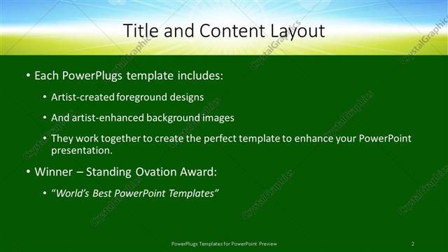 Title and Content presentation slide layout