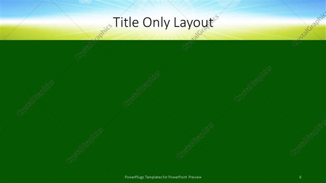 Title Only presentation slide layout
