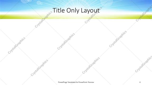 Title Only presentation slide layout