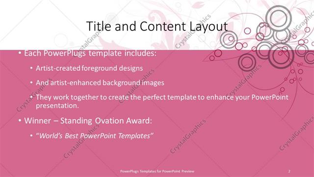 Title and Content presentation slide layout