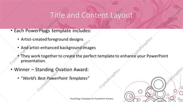 Title and Content presentation slide layout
