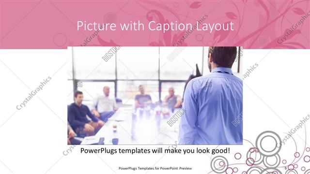 Picture with Caption presentation slide layout