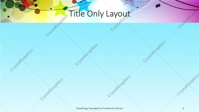 Title Only presentation slide layout